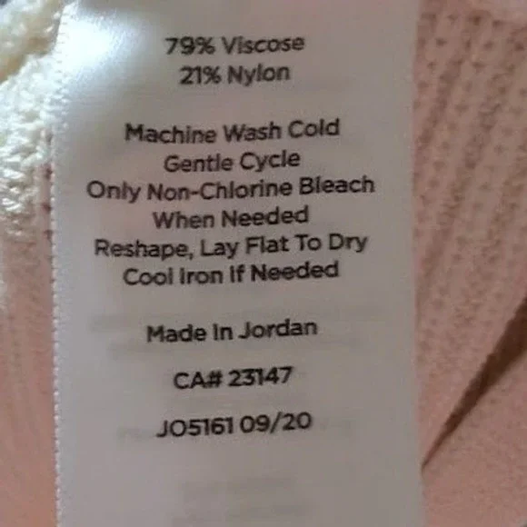 Talbots Cream Ribbed Boat Neck Dolman Sleeve Long Line Sweater Size‎ L - Picture 4 of 5